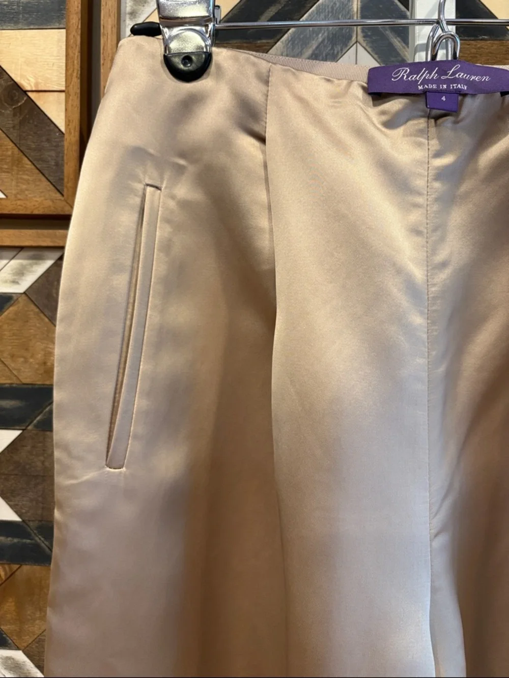 Ralph Lauren Collection Ainsworth Washed Satin Short 2023 Runway size 4